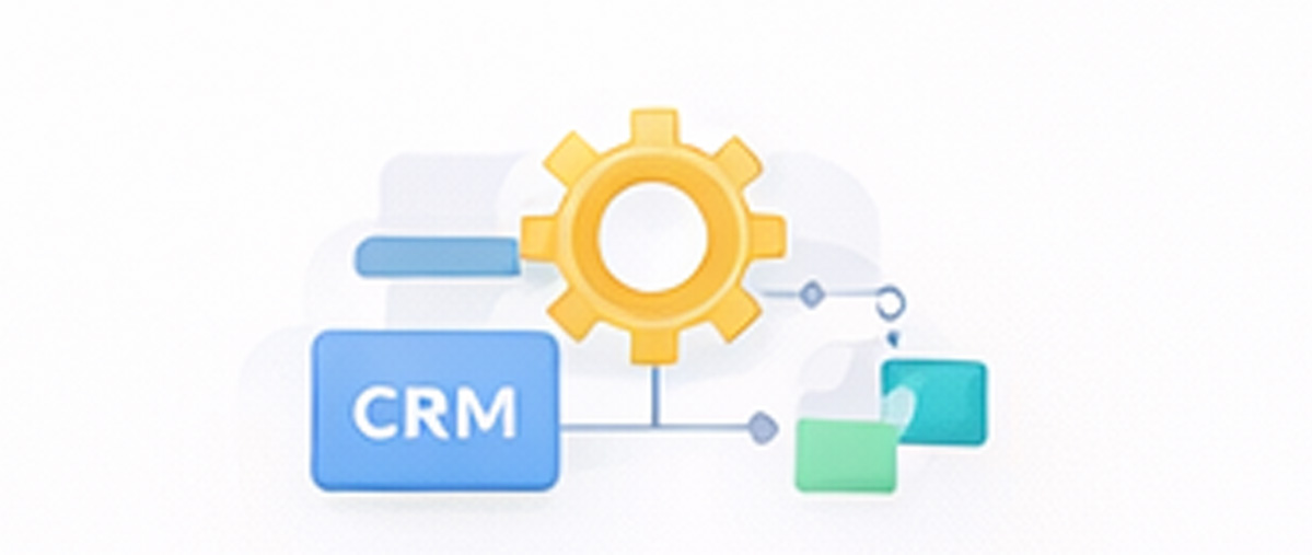 Digital operations system dashboard illustration
